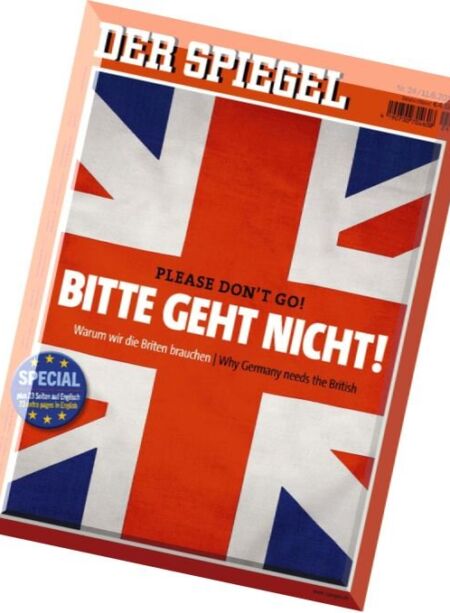 Der Spiegel – N 24, 11 Juni 2016 Cover