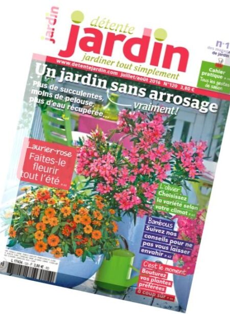 Detente Jardin – Juillet-Aout 2016 Cover