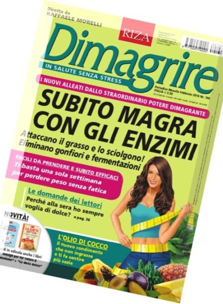 Dimagrire – Febbraio 2016 Cover