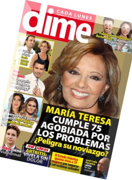 Dime – 20 Junio 2016 Cover