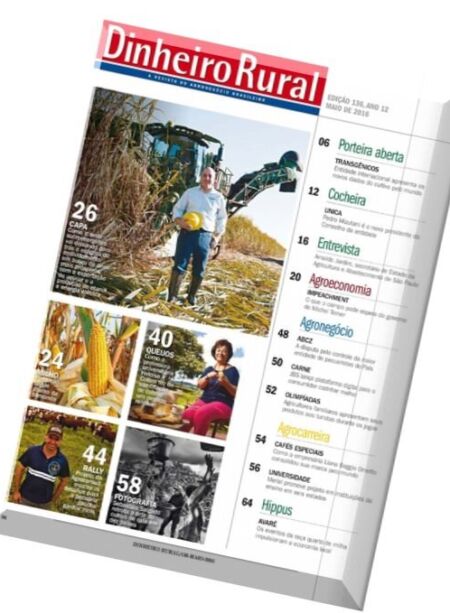 Dinheiro Rural Brasil – Ed. 136 – Maio de 2016 Cover