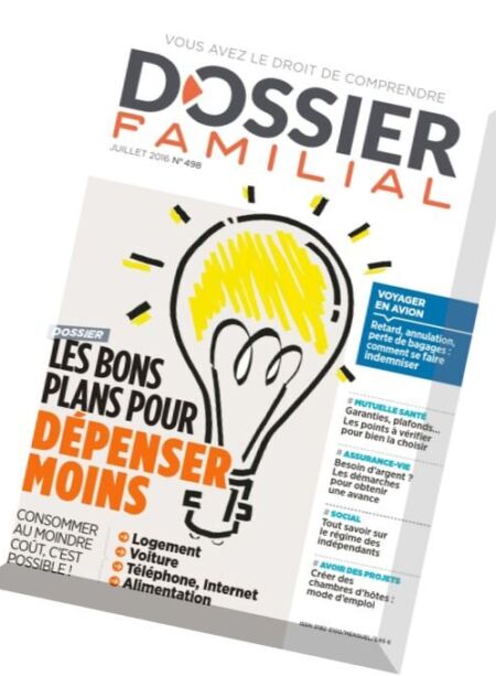 Dossier Familial – Juillet 2016 Cover
