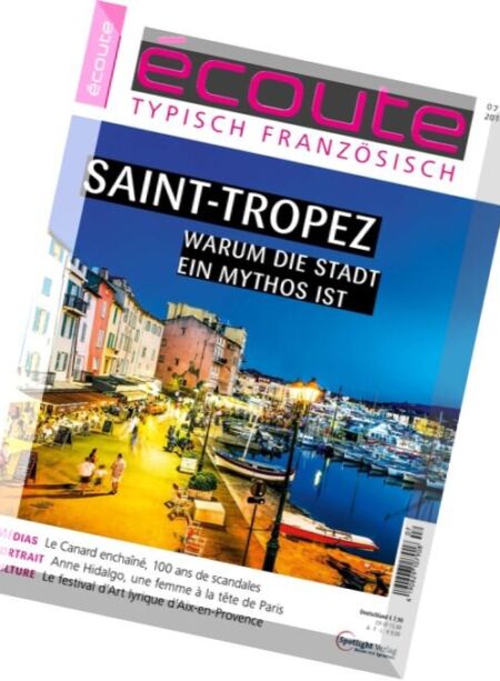ecoute – Juli 2016 Cover