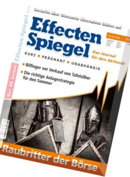 Effecten Spiegel – 19 Mai 2016