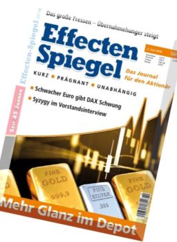 Effecten Spiegel – 2 Juni 2016