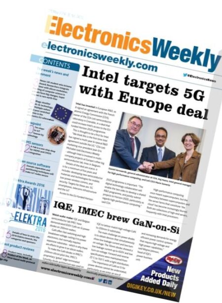 Electronics Weekly – 25 May 2016 Cover