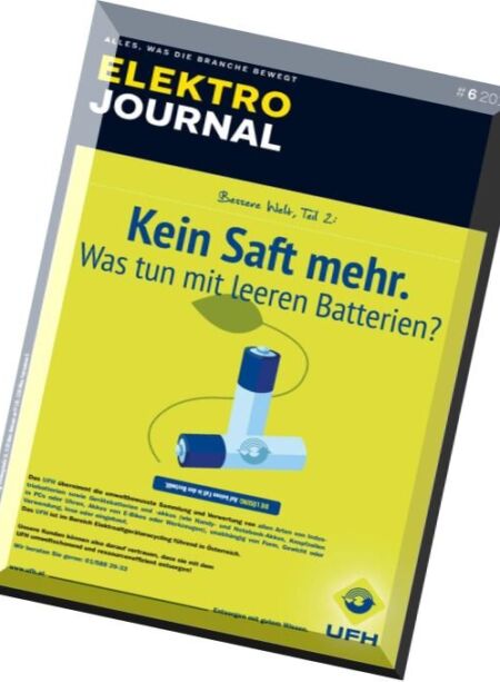 Elektro Journal – Juni 2016 Cover