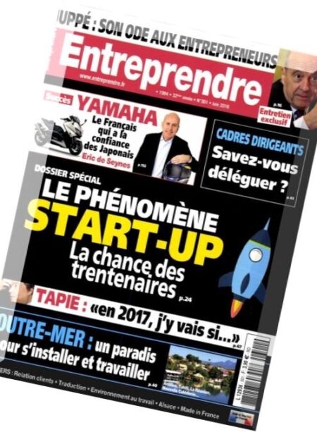 Entreprendre – Juin 2016 Cover
