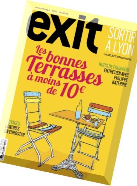 Exit Mag – Juin 2016 Cover