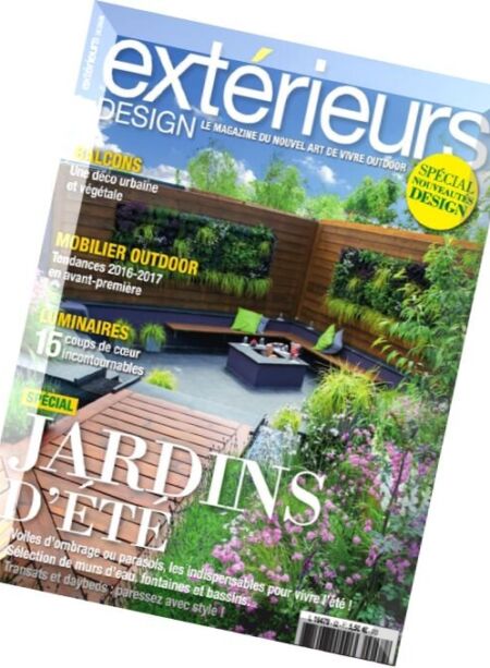 Exterieurs Design – Juillet-Aout 2016 Cover