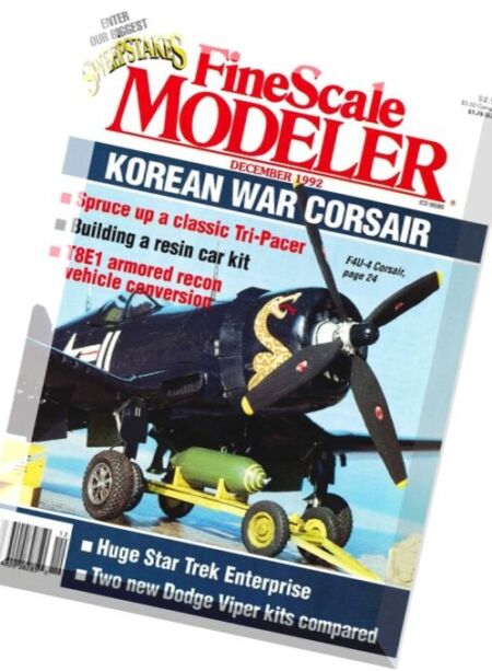 FineScale Modeler – December 1992 Cover
