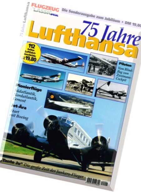 Flugzeug Classic – Special 75 Jahre Lufthansa Cover