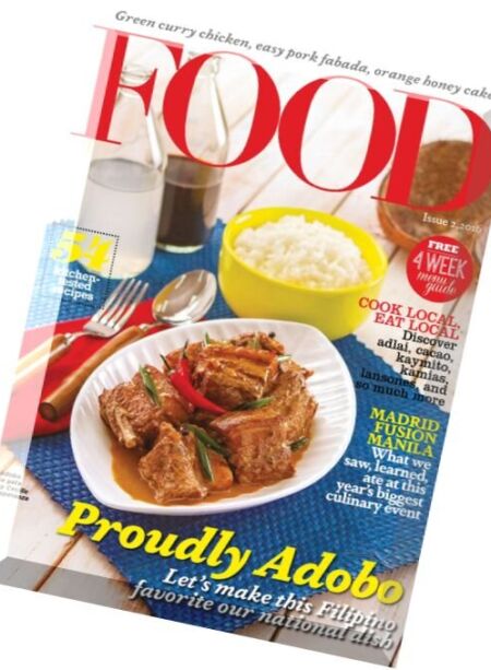 Food Magazine Philippines – Issue 2, 2016 Cover