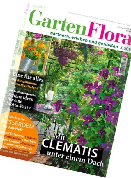 Garten Flora – Juli 2016 Cover