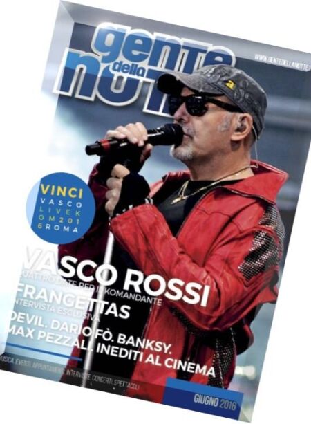 Gente della Notte – Giugno 2016 Cover