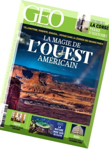 Geo France – Juillet 2016 Cover