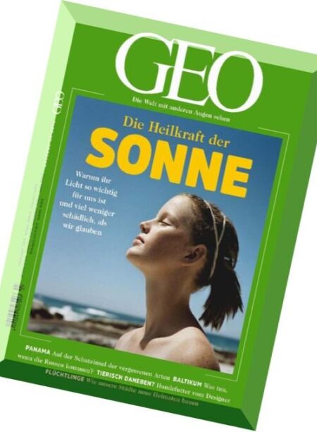 Geo Germany – Juli 2016 Cover