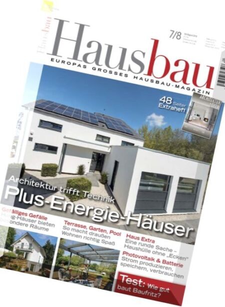 Hausbau – Juli-August 2016 Cover