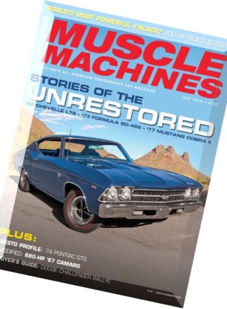 Hemmings Muscle Machines – July 2016 Cover