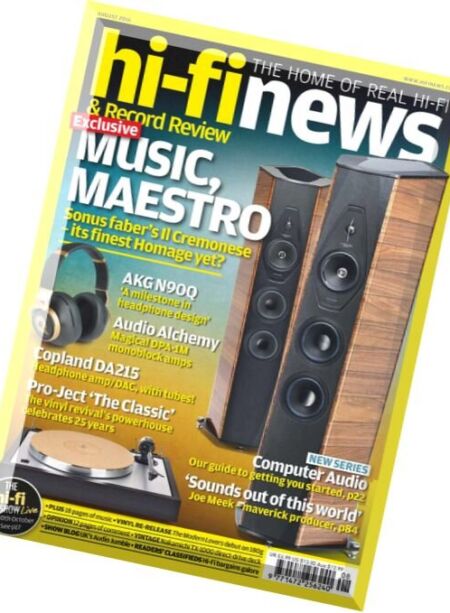 Hi-Fi News – August 2016 Cover
