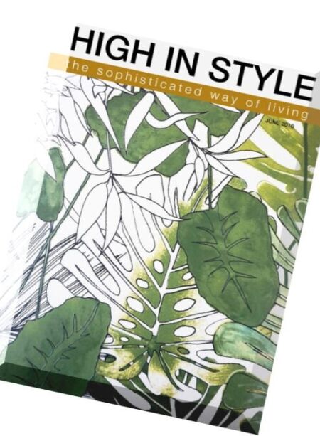 High In Style Magazine – June 2016 Cover