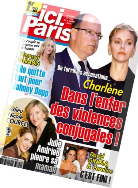 Ici Paris – 29 Juin au 5 Juillet 2016 Cover