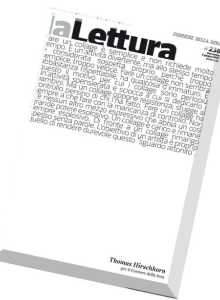 Il Corriere dell Sera la Lettura – 5 Giugno 2016 Cover