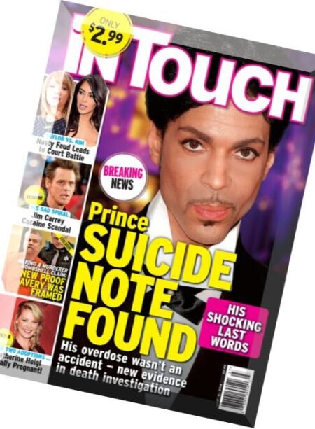 In Touch Weekly – 4 July 2016 Cover