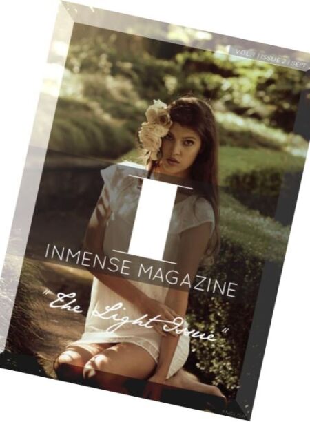 Inmense Magazine – September 2013 (The Light Issue) Cover