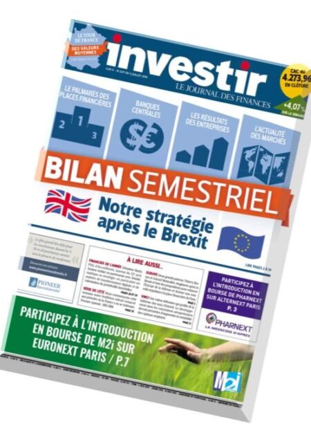 investir – 2 Juillet 2016 Cover