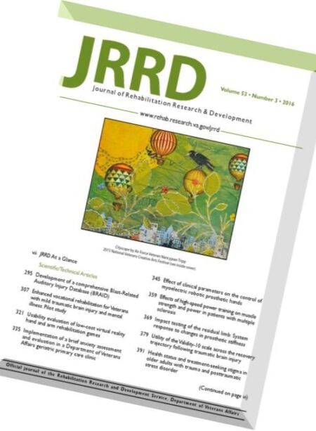JRRD – Volume 53 Issue 3 2016 Cover