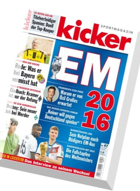 kicker – Nr.47, 9 Juni 2016 Cover