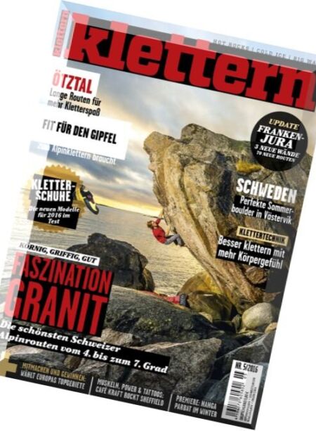 Klettern – Nr.5, 2016 Cover