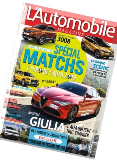L’Automobile – Juillet 2016 Cover