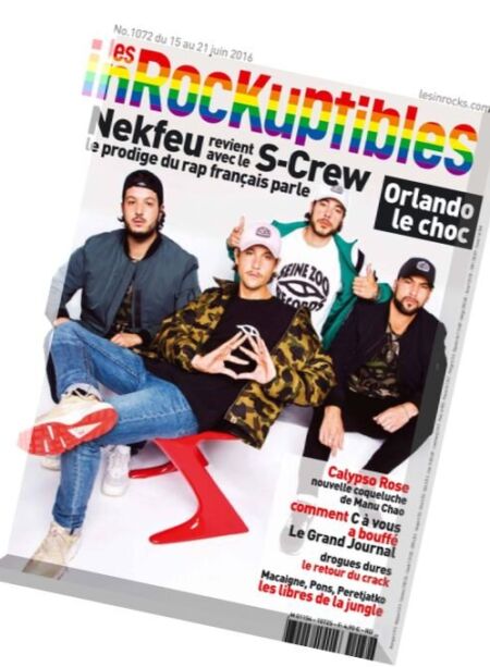 Les Inrockuptibles – 15 au 21 Juin 2016 Cover