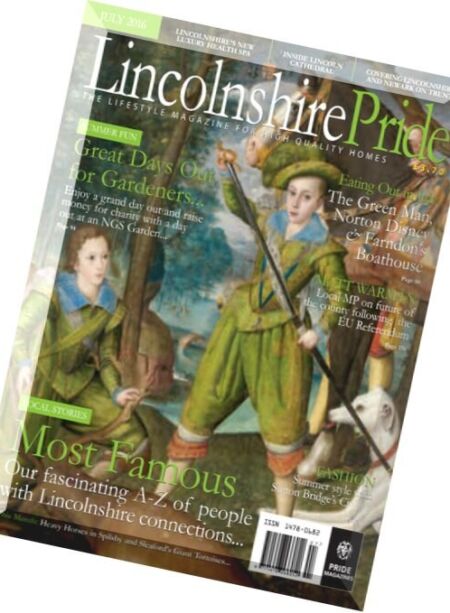 Lincolnshire Pride – July 2016 Cover