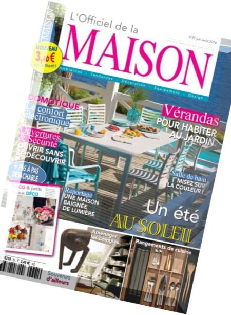 L’Officiel de la Maison – Juillet-Aout 2016 Cover