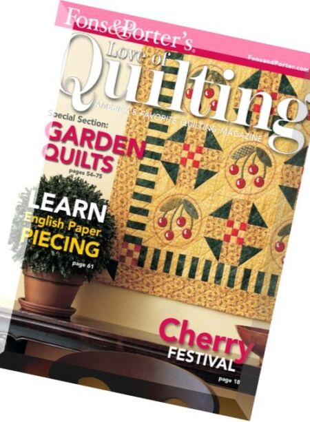 Love of Quilting – July-August 2008 Cover