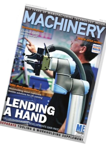 Machinery Magazine – May 2016 Cover