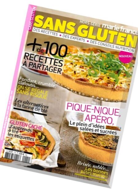 Marie France – Hors Serie Sans Gluten N 1 – Juillet-Aout 2016 Cover