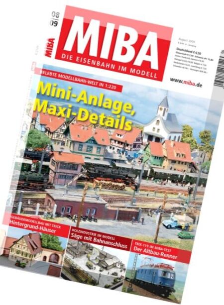 MIBA – August 2009 Cover