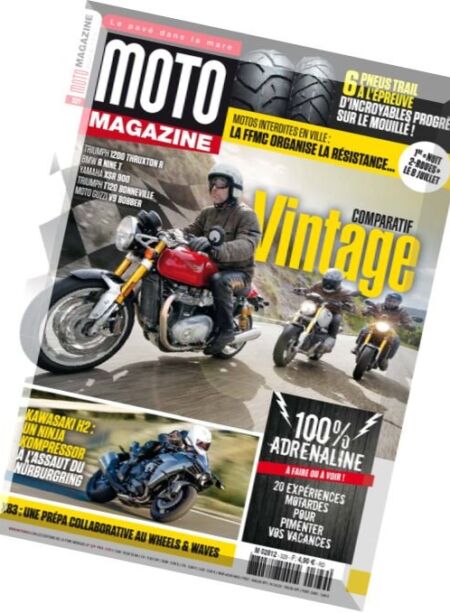 Moto Magazine – Juillet-Aout 2016 Cover