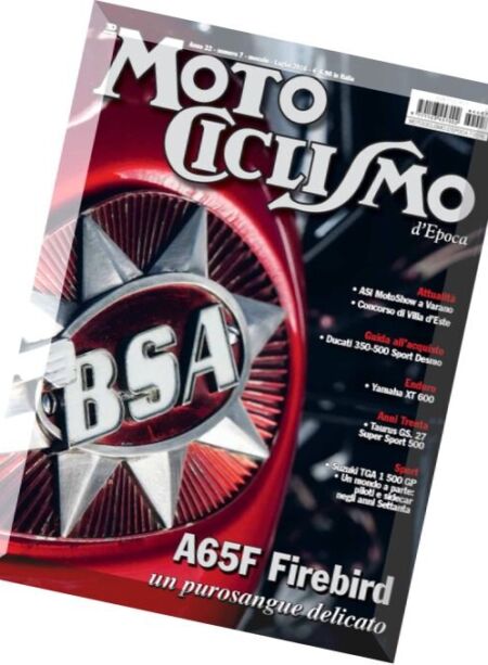 Motociclismo d’Epoca – Luglio 2016 Cover