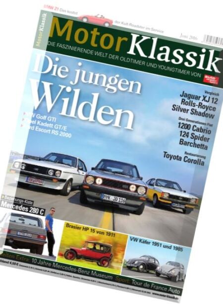 Motor Klassik Magazin – Juni 2016 Cover