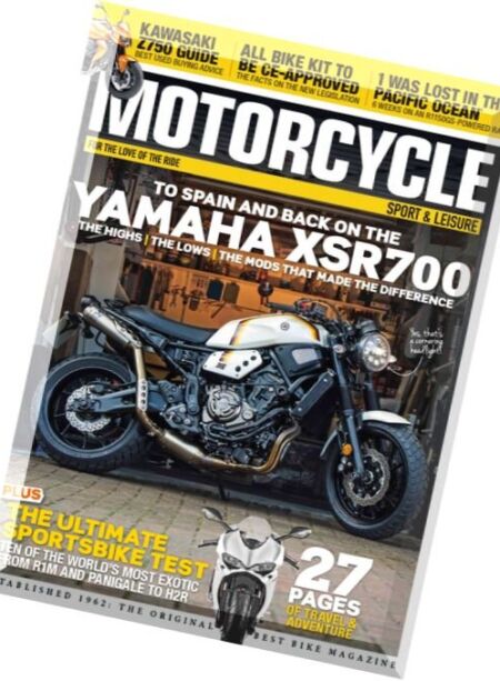 Motorcycle Sport & Leisure – August 2016 Cover