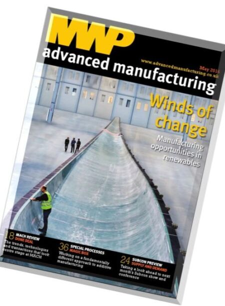 mwp advanced manufacturing – May 2016 Cover