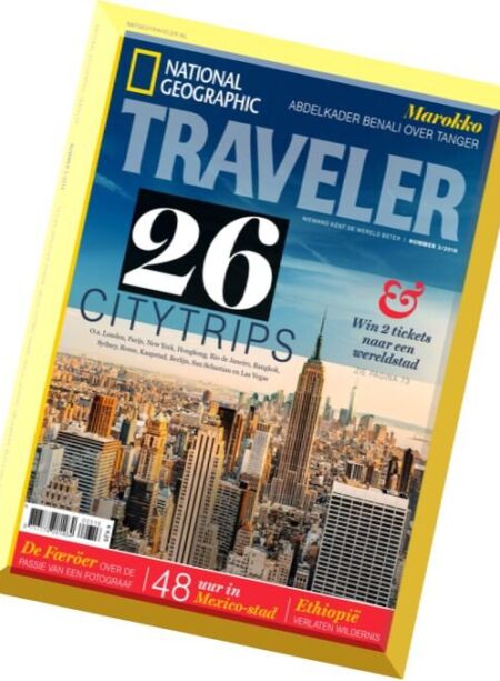 National Geographic Traveler Netherlands – Nr.3, 2016 Cover