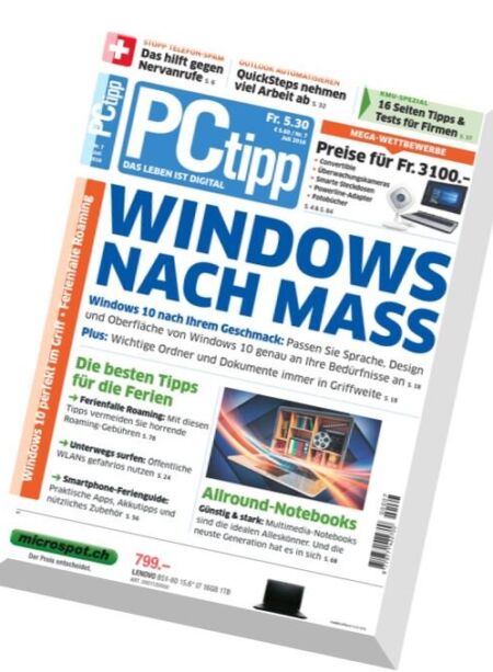 PCtipp – Juli 2016 Cover