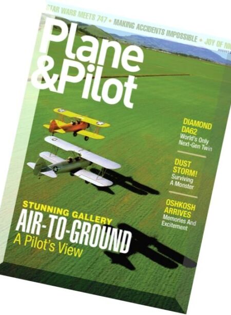 Plane & Pilot – August 2016 Cover