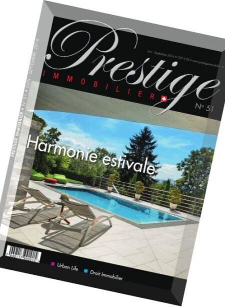 Prestige Immobilier – Juin-Septembre 2016 Cover